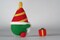 Red Christmas Gnome Needle Felting Kit. Wizardi DIY Wool Craft Kit F07N8-491